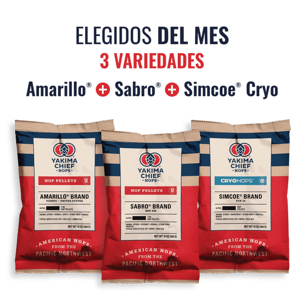 Amarillo + Sabro + Simcoe Cryo | Combo 3 Variedades YCH - Bucarest. Ser único, Ser Craft